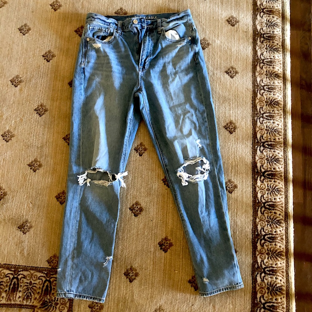 American Eagle jeans and two sweaters